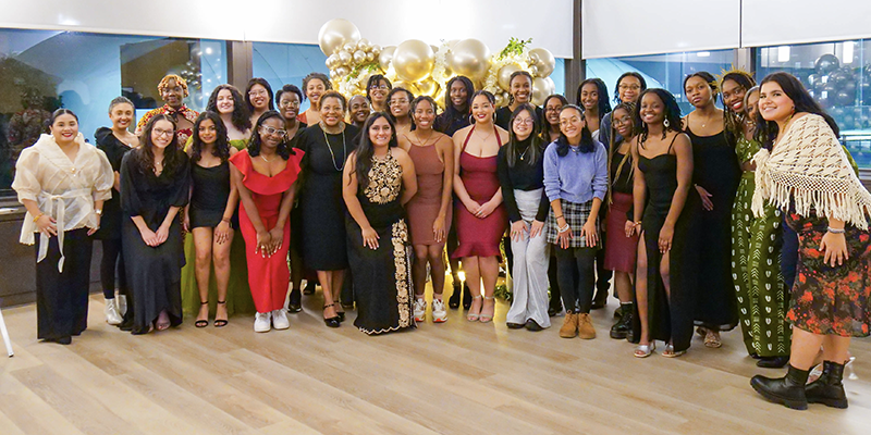 Group photo of the inaugural cohort of The CRWN at the induction ceremony.