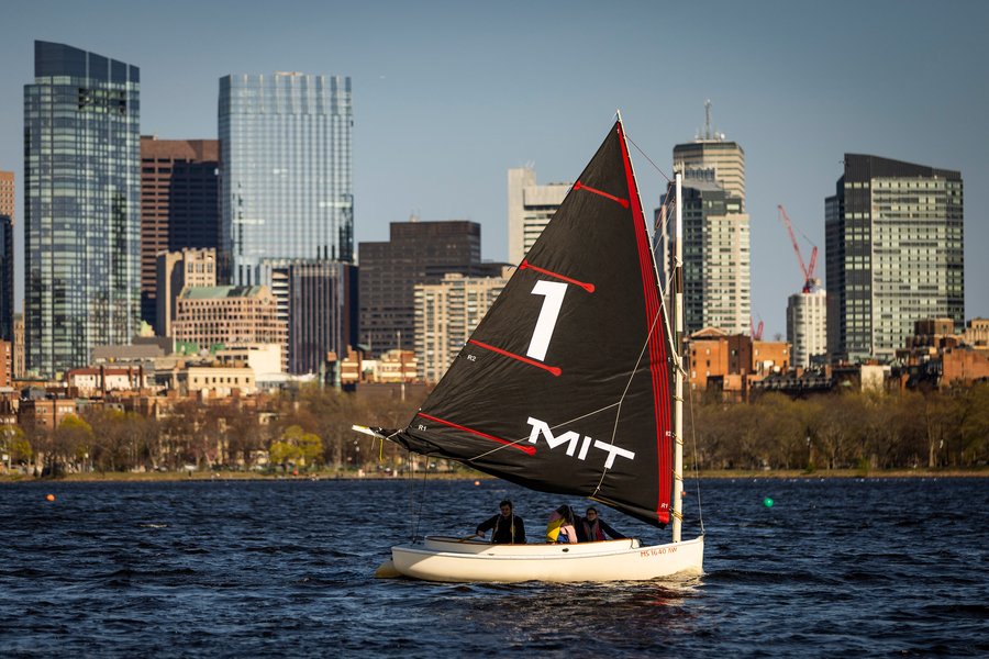 MIT sailboat on the Charles River